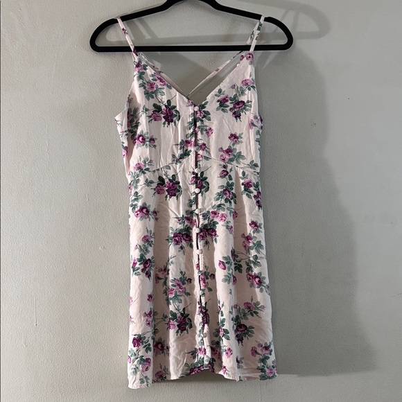 Abercrombie & Fitch Floral Button-Front Spaghetti Strap Mini Dress – XS - Picture 2 of 7